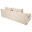 SCHLAFSOFA Taras  mit Stoffauswahl Cord Creme  - Creme/Schwarz, Design, Kunststoff/Textil (197/77/81cm) - Xora