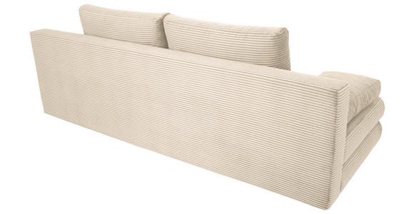 SCHLAFSOFA Taras  mit Stoffauswahl Cord Creme  - Creme/Schwarz, Design, Kunststoff/Textil (197/77/81cm) - Xora