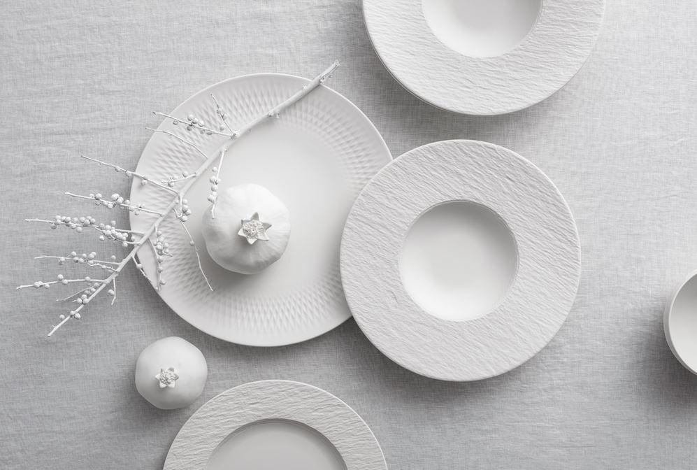 SPEISETELLER Weiß 27 cm Manufacture Rock Blanc  - Weiß, Design, Keramik (27cm) - Villeroy & Boch