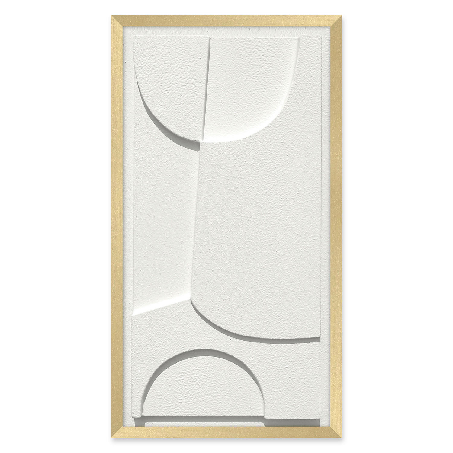 ORIGINALBILD Abstraktes 30/55 cm  - Goldfarben/Weiß, Trend, Holzwerkstoff/Kunststoff (30/55cm) - Monee