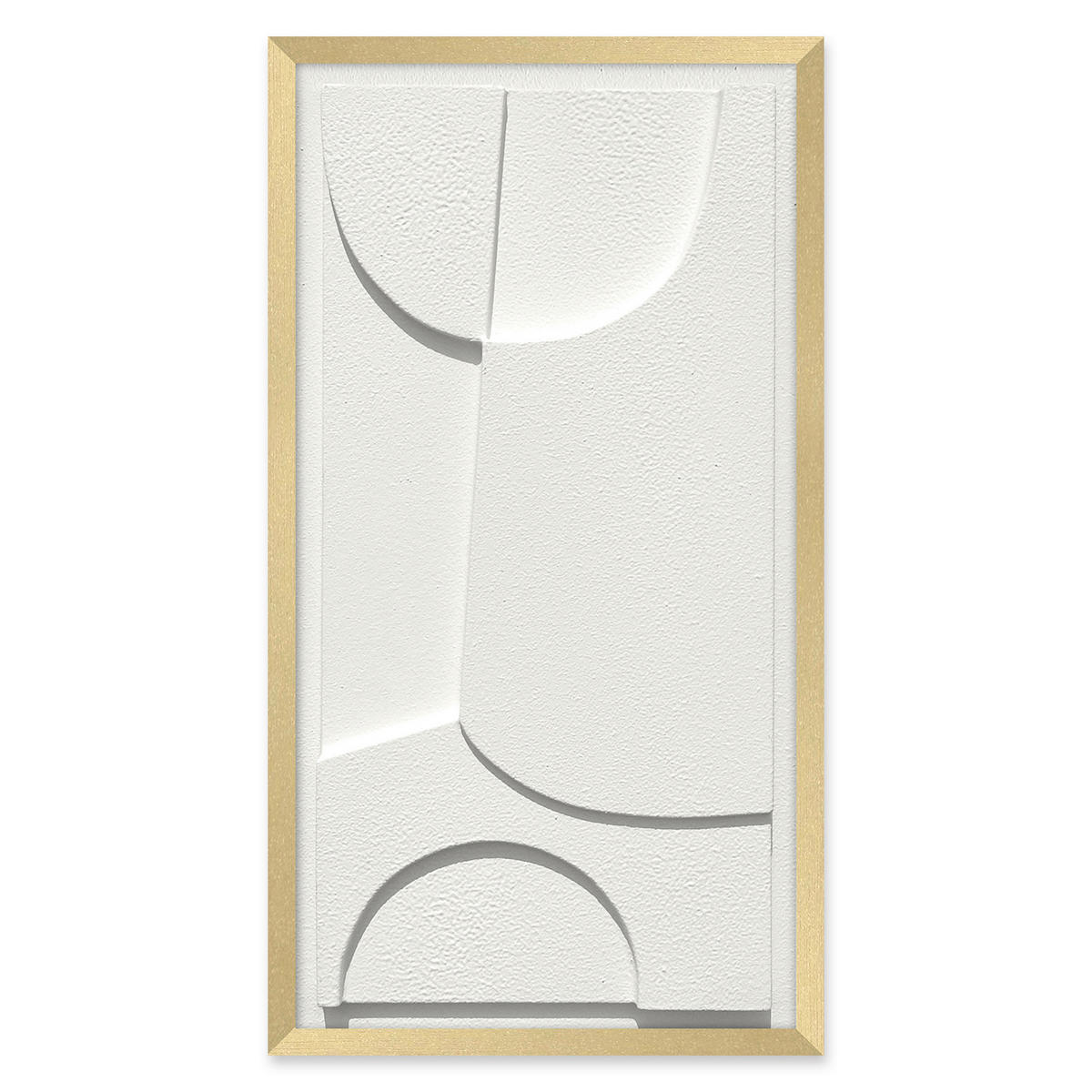 ORIGINALBILD Abstraktes 30/55 cm  - Goldfarben/Weiß, Trend, Holzwerkstoff/Kunststoff (30/55cm) - Monee
