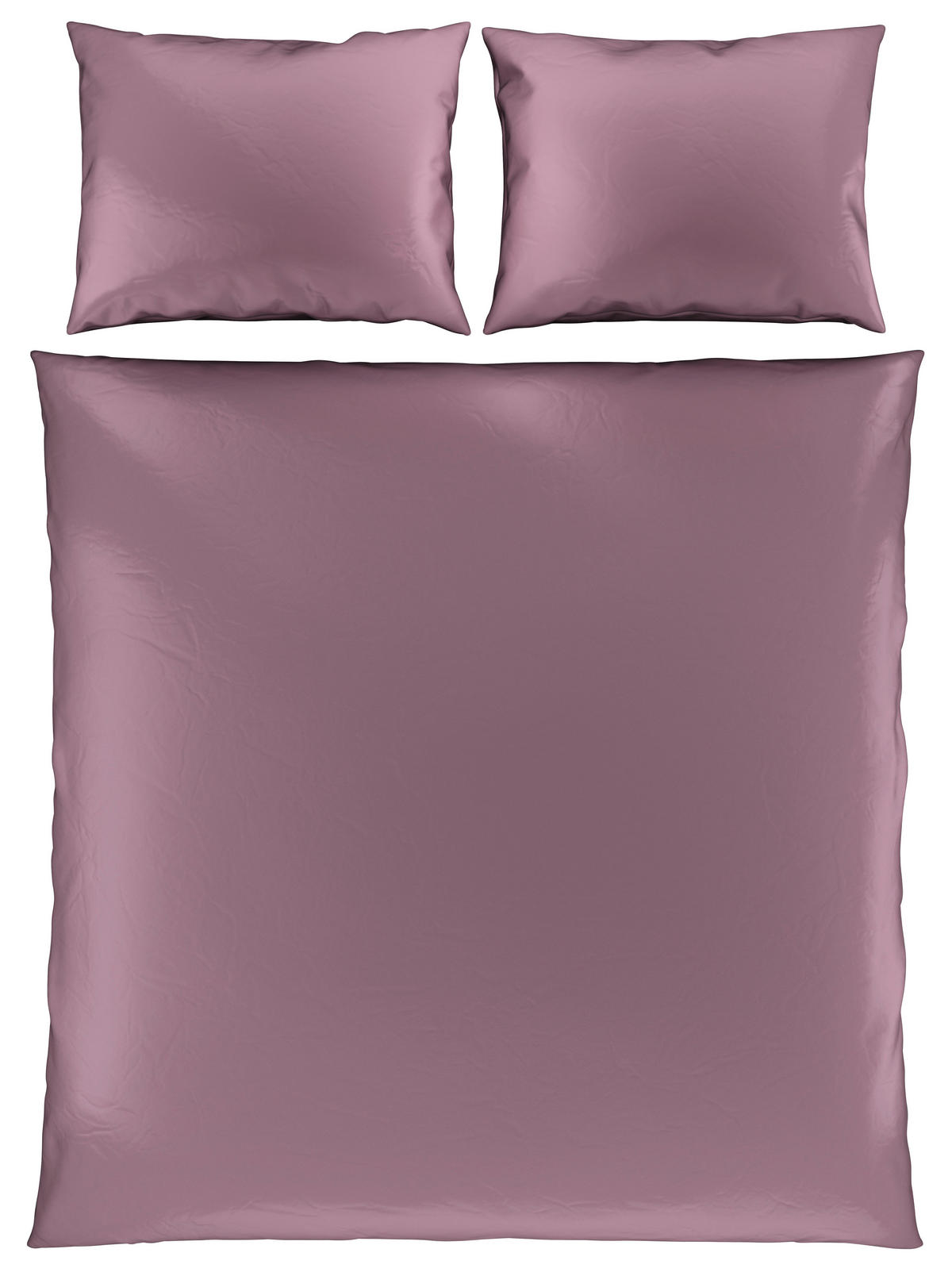 BETTWÄSCHE TANJA Satin 200/200 cm  - Mauve, Basics, Textil (200/200cm) - Novel