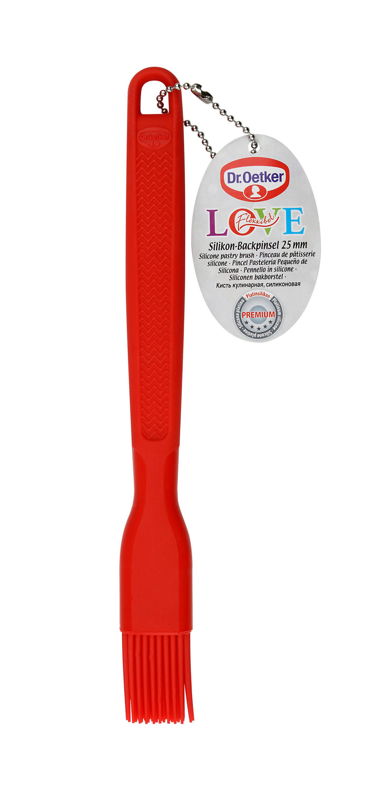 BACKPINSEL - Rot, Design, Kunststoff (25mm) - Dr.Oetker
