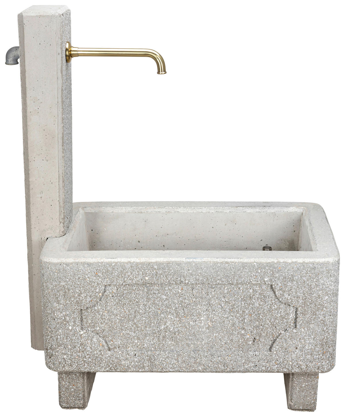 GARTENBRUNNEN - Weiss, Design, Stein (51/114/81cm) - Nouvel