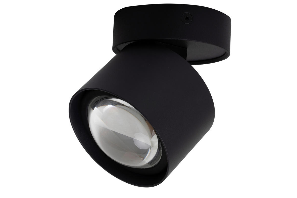 LED-SPOTKOPF Puk 8,4/9 cm  - Schwarz, Design, Metall (8,4/9cm) - Novel