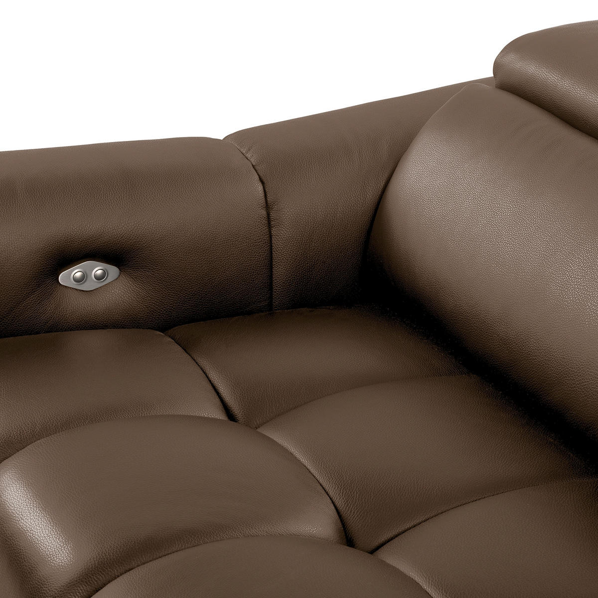ECKSOFA  Echtleder Braun  - Schwarz/Braun, Design, Leder/Kunststoff (274/177cm) - Livetastic
