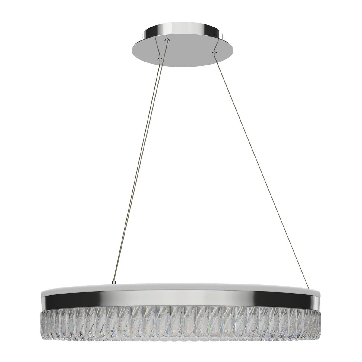 LED-HÄNGLAMPA Bunda 60/150 cm  - klar, Design, metall/glas (60/150cm) - Glandor