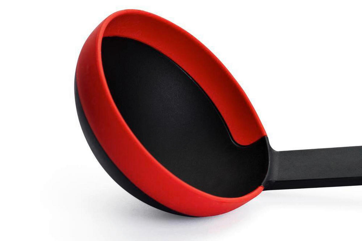 SCHÖPFLÖFFEL Cook-It  - Rot/Schwarz, Basics, Kunststoff (32/10/8cm) - WOLL