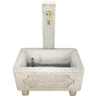 GARTENBRUNNEN - Weiss, Design, Stein (80/49/50cm) - Nouvel