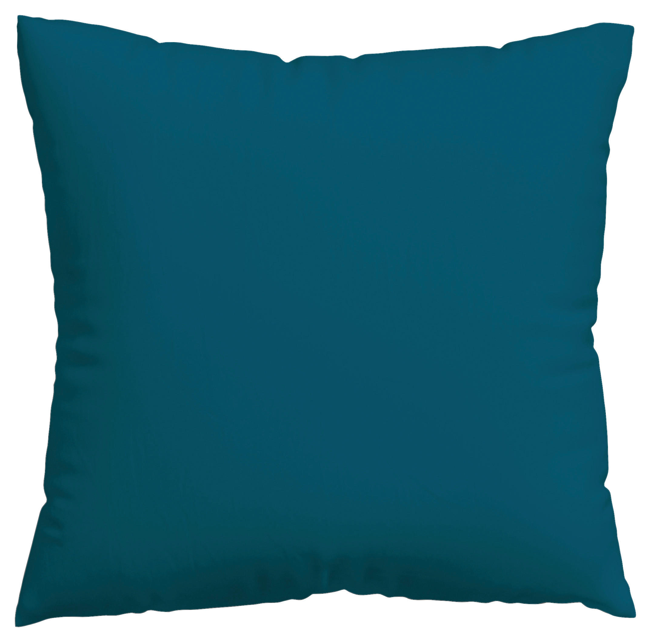 KOPFKISSENBEZUG WOVEN SATIN 80/80 cm  - Petrol, Basics, Textil (80/80cm) - Schlafgut