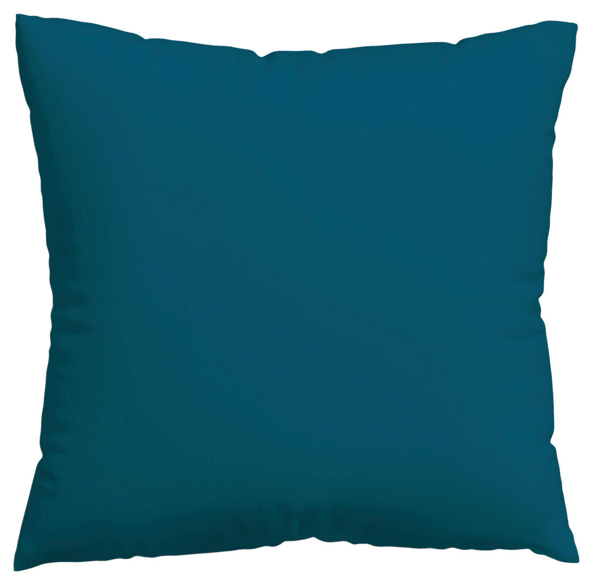 KOPFKISSENBEZUG WOVEN SATIN 80/80 cm  - Petrol, Basics, Textil (80/80cm) - Schlafgut