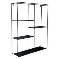 WANDREGAL 50/60/12 cm  - Schwarz, Basics, Metall (50/60/12cm) - Landscape