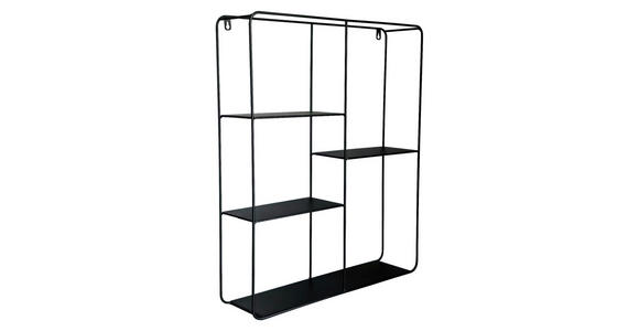 WANDREGAL 50/60/12 cm  - Schwarz, Basics, Metall (50/60/12cm) - Landscape