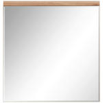 WANDSPIEGEL 80/85/2 cm  - Eichefarben, Natur, Glas/Holzwerkstoff (80/85/2cm) - Linea Natura