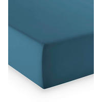 BOXSPRING-FIXLEINTUCH - Petrol, Basics, Textil (140-160/200-210cm) - Fleuresse
