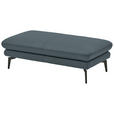 3-SITZER-SOFA  in Echtleder Grau  - Schwarz/Grau, Design, Leder/Metall (222/86/104cm) - Dieter Knoll