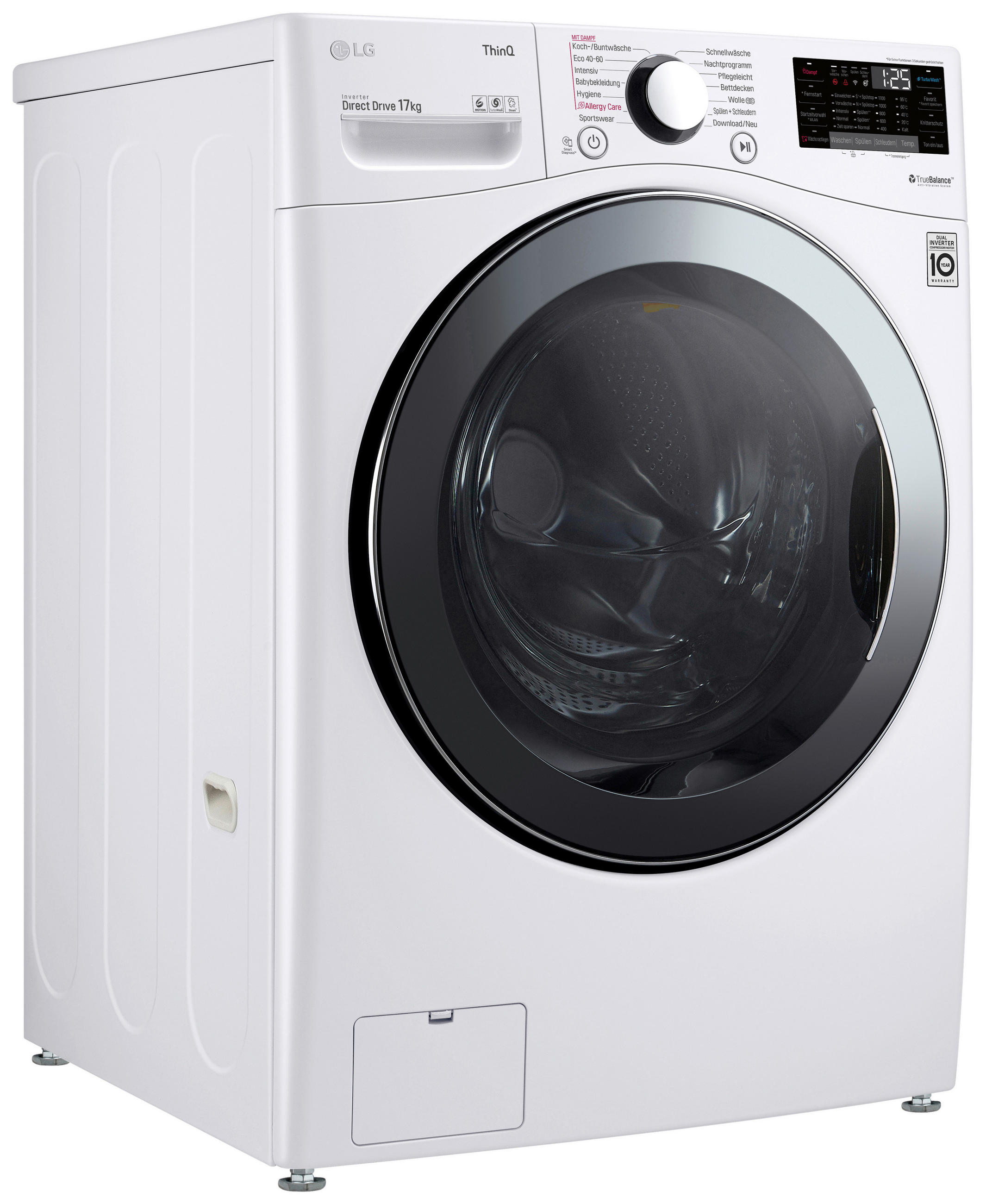 WASCHMASCHINE F11WM17TS2  - Weiß, Trend, Glas/Kunststoff (70/99/77cm) - LG
