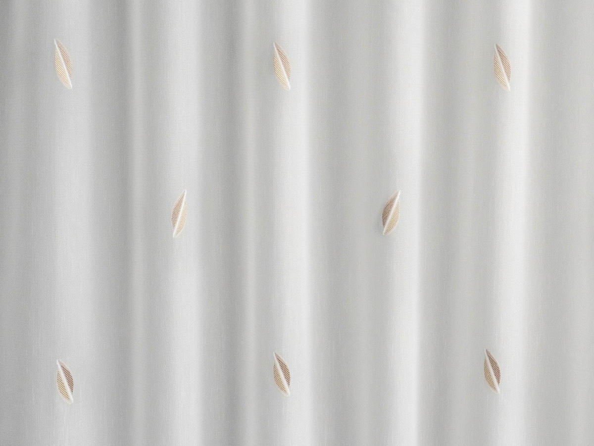 MATERIJAL ZA ZAVESE braon, bela   - bela/braon, Osnovno, tekstil (175cm)