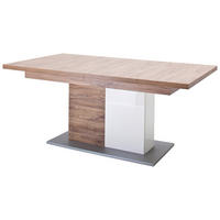MATBORD i trämaterial 180-230/100/77 cm   - vit/ekfärgad, Design, trämaterial (180-230/100/77cm) - Livetastic