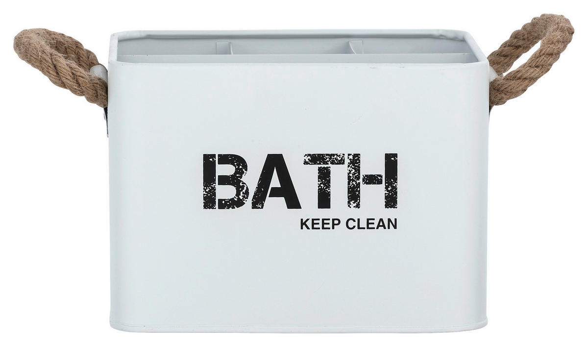 BOX  20/13/13 cm  - vit, Basics, metall (20/13/13cm)