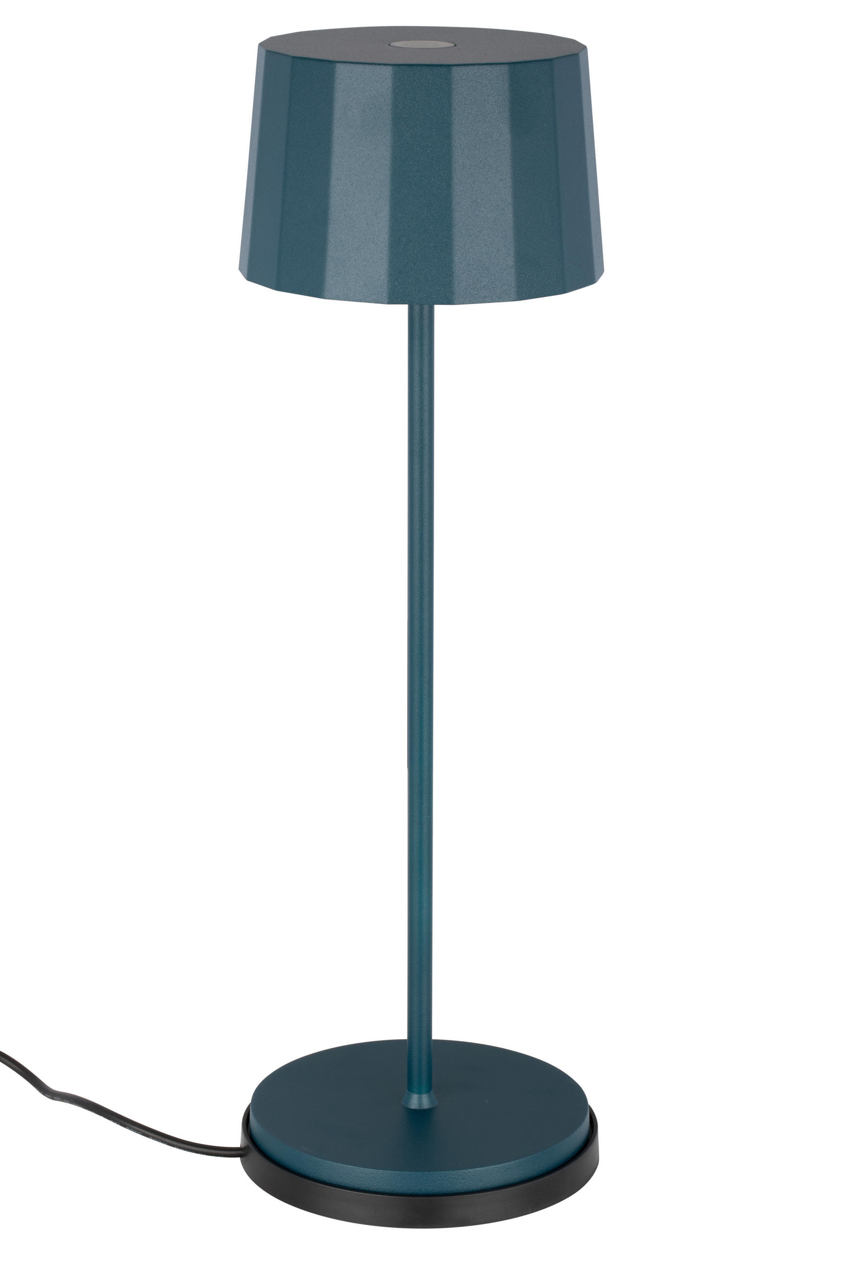 AKKU-TISCHLEUCHTE 11/35 cm   - Blau, Trend, Kunststoff/Metall (11/35cm) - Dieter Knoll