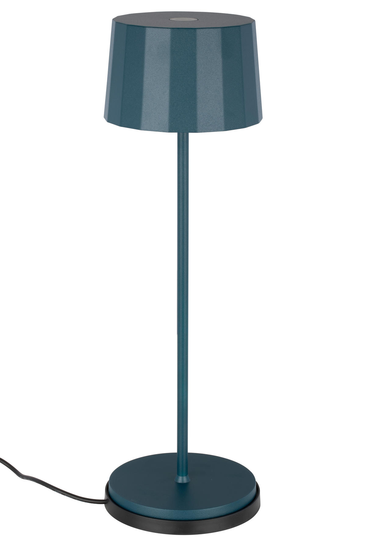 STOLNÍ LAMPA NA BATERIE, dotykový stmívač, 11/35 cm  - modrá, Trend, kov/plast (11/35cm) - Dieter Knoll