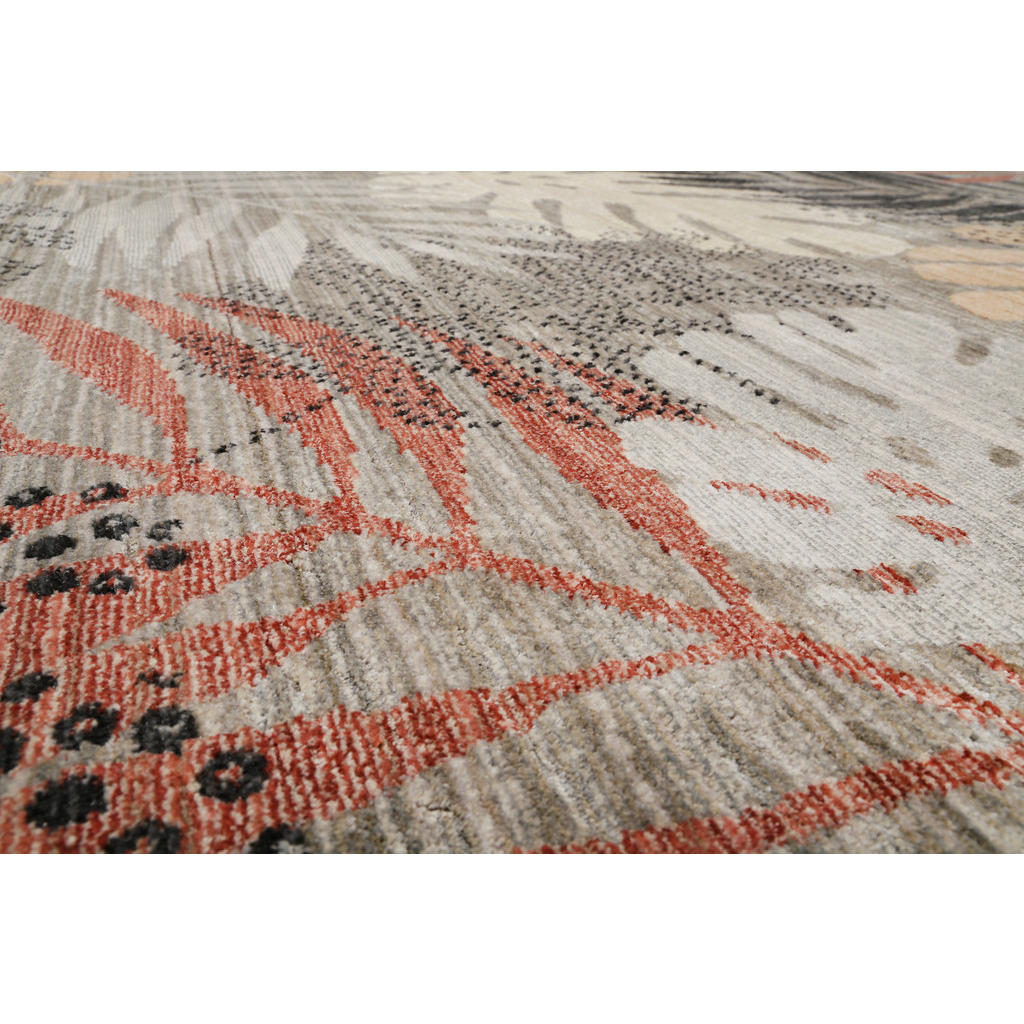 Thumbnail - Esprit Webteppich Florence, Grau, Rot, Beige, Textil, Floral, rechteckig, 80x150 cm, Textiles Vertrauen - Oeko-Tex®, Oek...