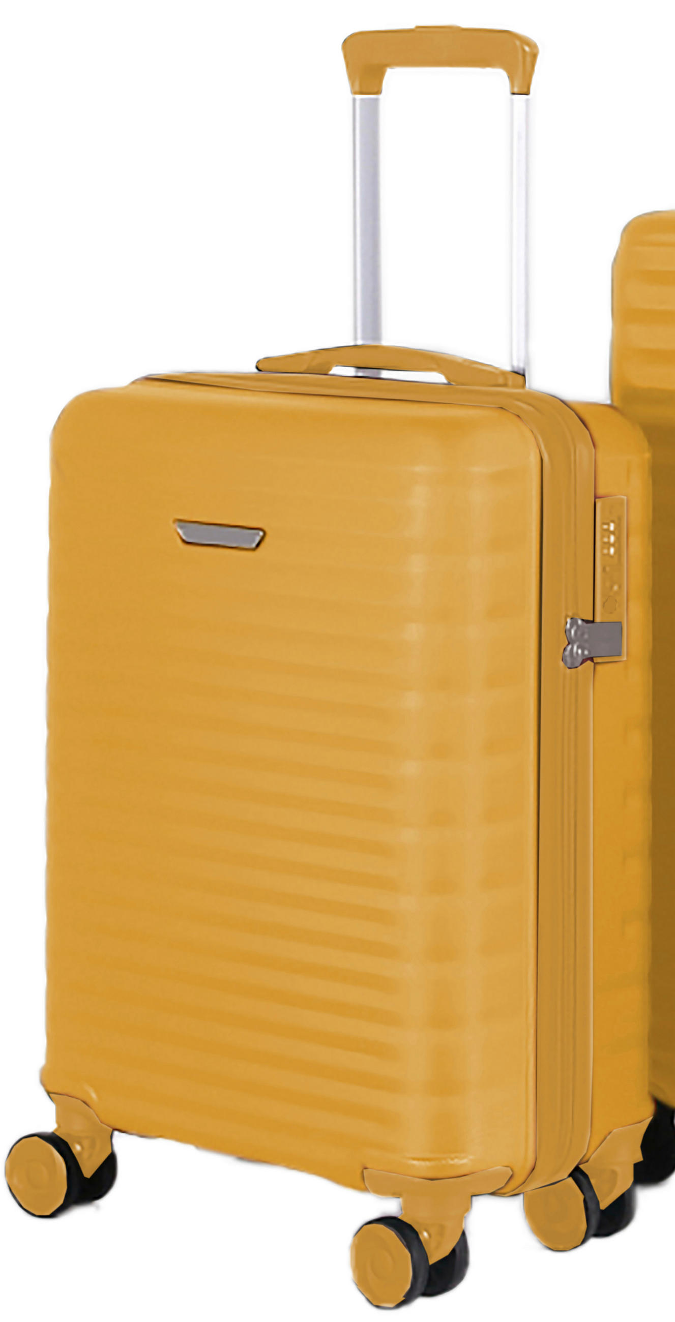 UTAZÓBŐRÖND - mustársárga, Design, műanyag/textil (39/55/20,5cm) - Novel