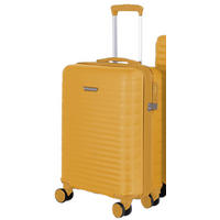 UTAZÓBŐRÖND - mustársárga, Design, műanyag/textil (39/55/20,5cm) - Novel