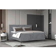 BOXSPRINGBETT 160/200 cm  in Blaugrau  - Blaugrau/Schwarz, KONVENTIONELL, Textil/Metall (160/200cm) - Esposa