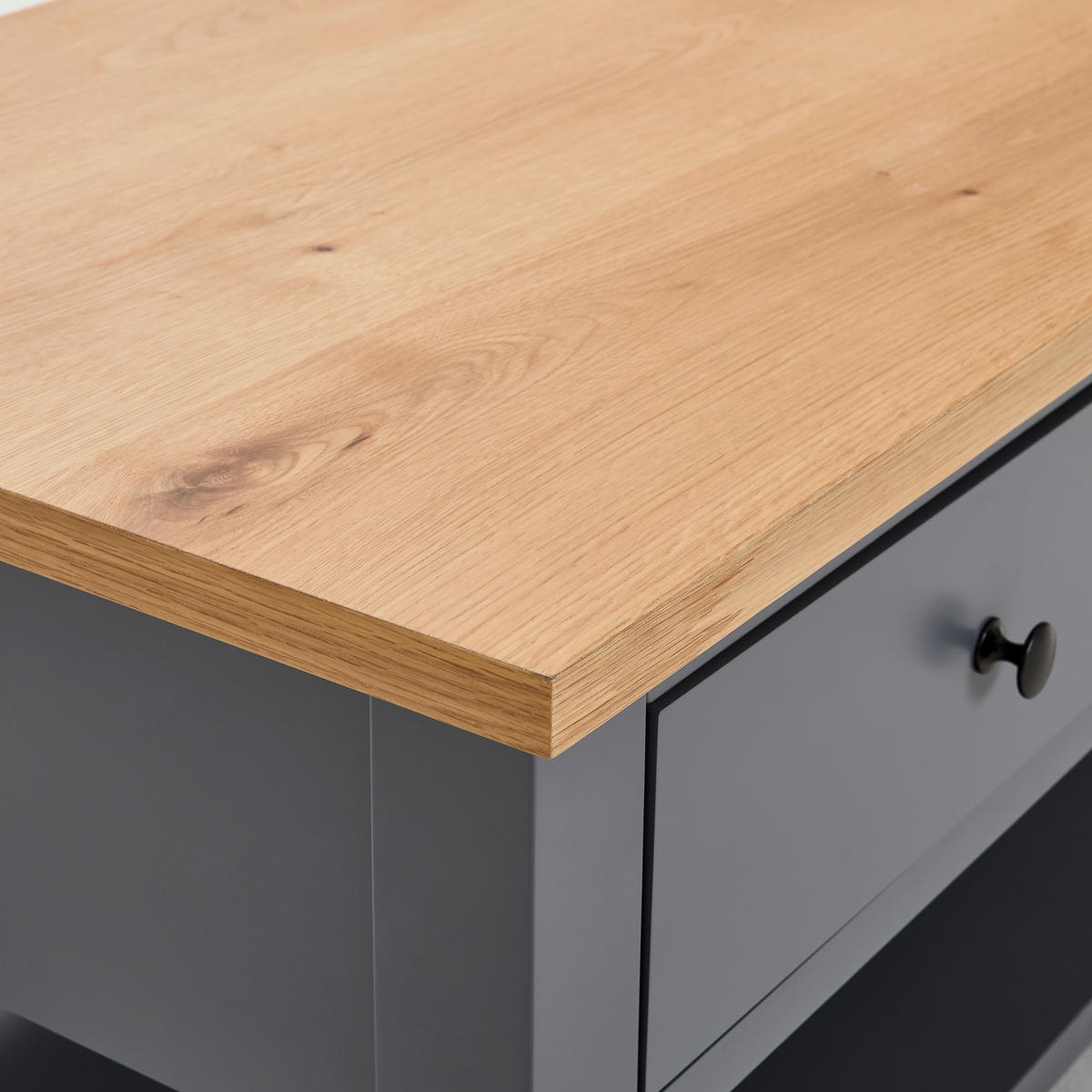 COUCHTISCH in Holz, Holzwerkstoff  - Dunkelgrau/Silberfarben, Lifestyle, Holz/Holzwerkstoff (110/45/60cm) - MID.YOU