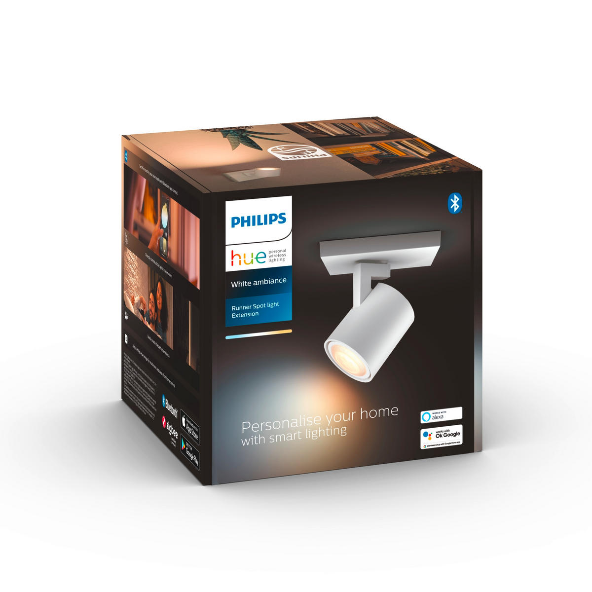 LED-STRAHLER Runner 11/10,70/9 cm  - Weiß, Design, Metall (11/10,70/9cm) - Philips HUE