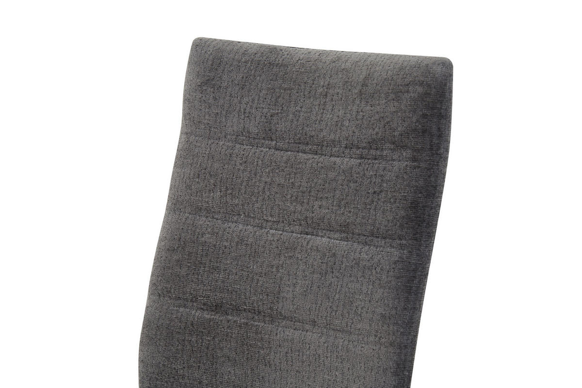 SCHWINGSTUHL-SET 2 Stück  in Webstoff  - Anthrazit/Schwarz, MODERN, Textil/Metall (43/98/59cm) - MID.YOU