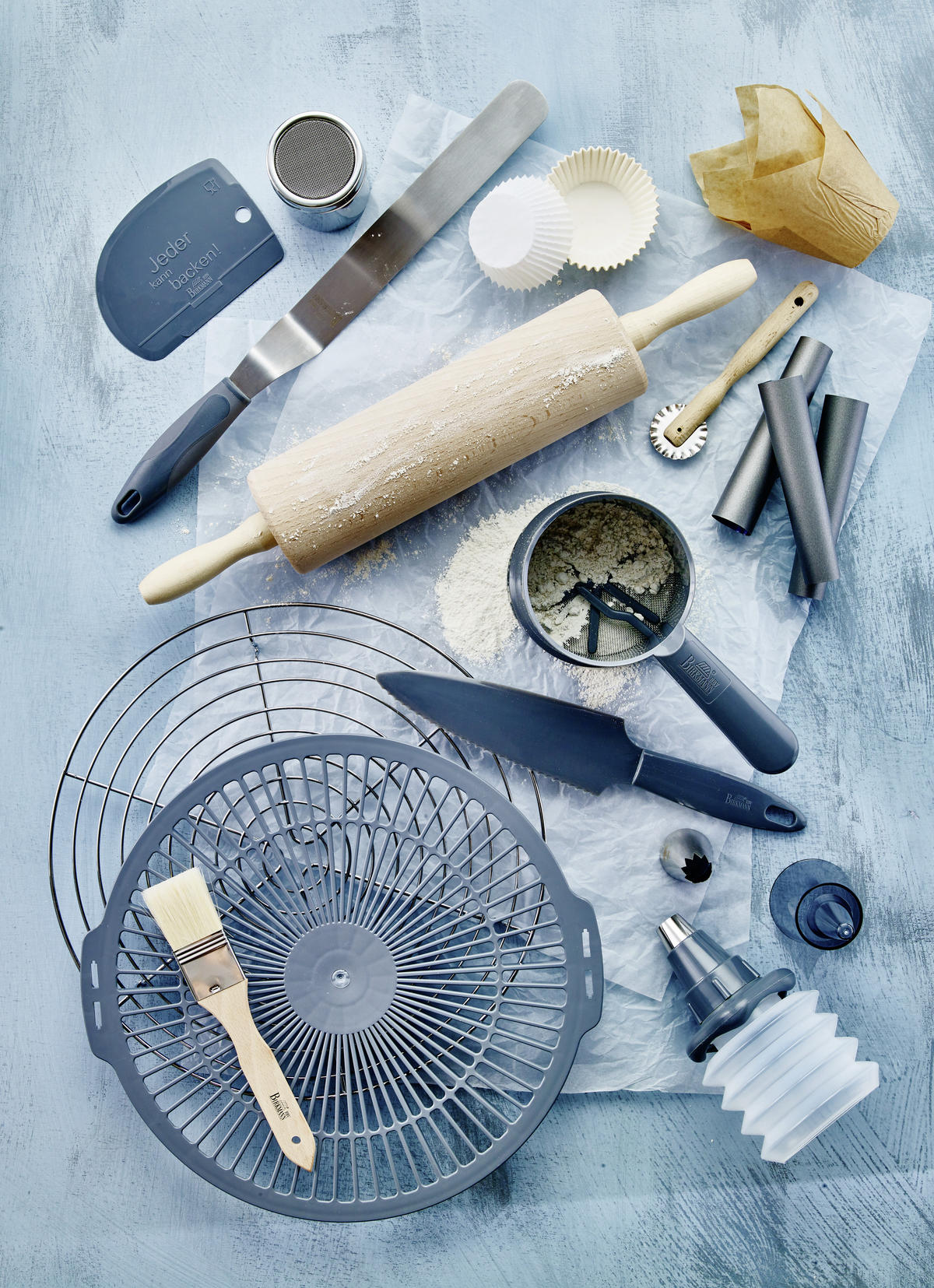 TEIGROLLE - Buchefarben, Basics, Holz (25/7/7cm) - Birkmann