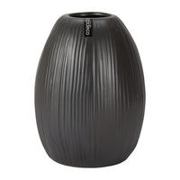 VÁZA, keramika, 19 cm - černá, Basics, keramika (15/19/15cm)