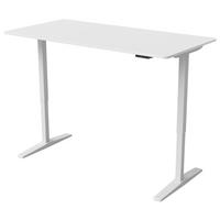 RADNI STO  bela   - bela, Konvencionalno, metal/pločasti materijal (160/75-120/80cm) - Carryhome