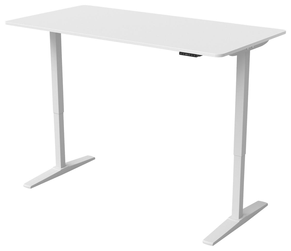 RADNI STO  bela   - bela, Konvencionalno, metal/pločasti materijal (160/75-120/80cm) - Carryhome