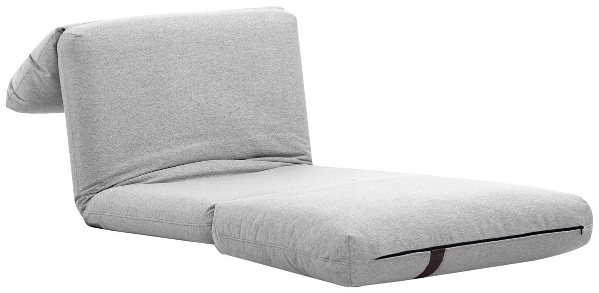 SCHLAFSESSEL  in Webstoff Hellgrau  - Dunkelgrau/Hellgrau, Design, Textil (78/58/82cm) - Livetastic