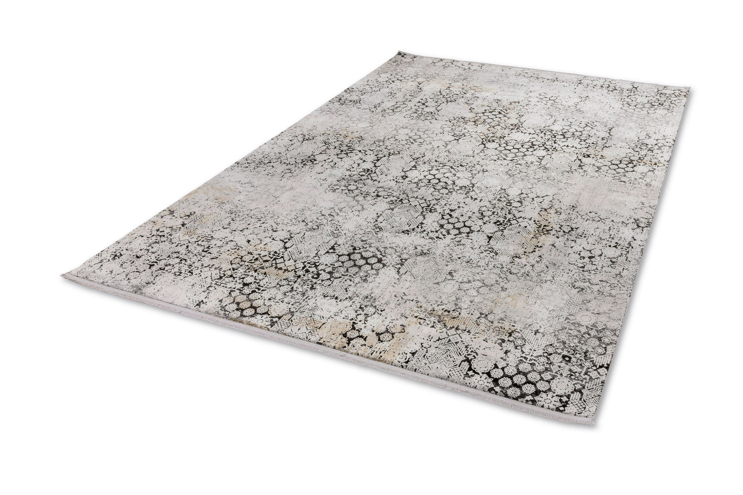 VINTAGE-TEPPICH 160/230 cm Gravina Anthrazit, Silberfarben  - Anthrazit/Silberfarben, Design, Textil (160/230cm) - Novel