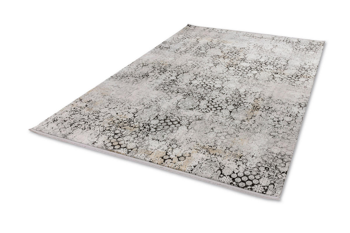 VINTAGE-TEPPICH 160/230 cm Gravina Anthrazit, Silberfarben  - Anthrazit/Silberfarben, Design, Textil (160/230cm) - Novel