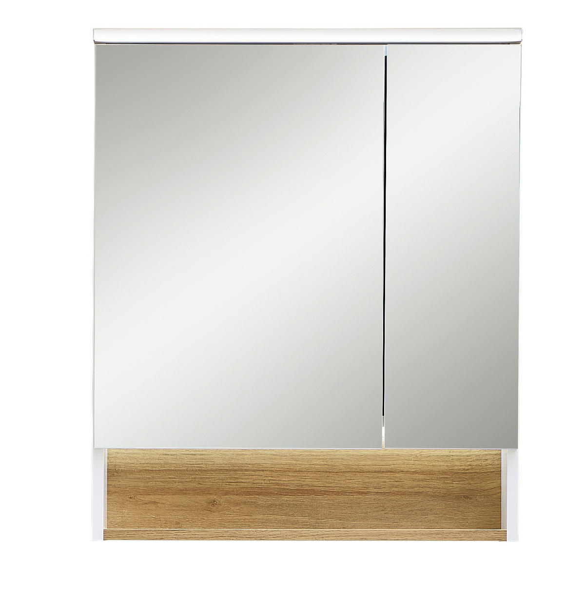 SPIEGELSCHRANK 60/71,6/21,4 cm  - Weiß, KONVENTIONELL, Glas/Holzwerkstoff (60/71,6/21,4cm) - Xora