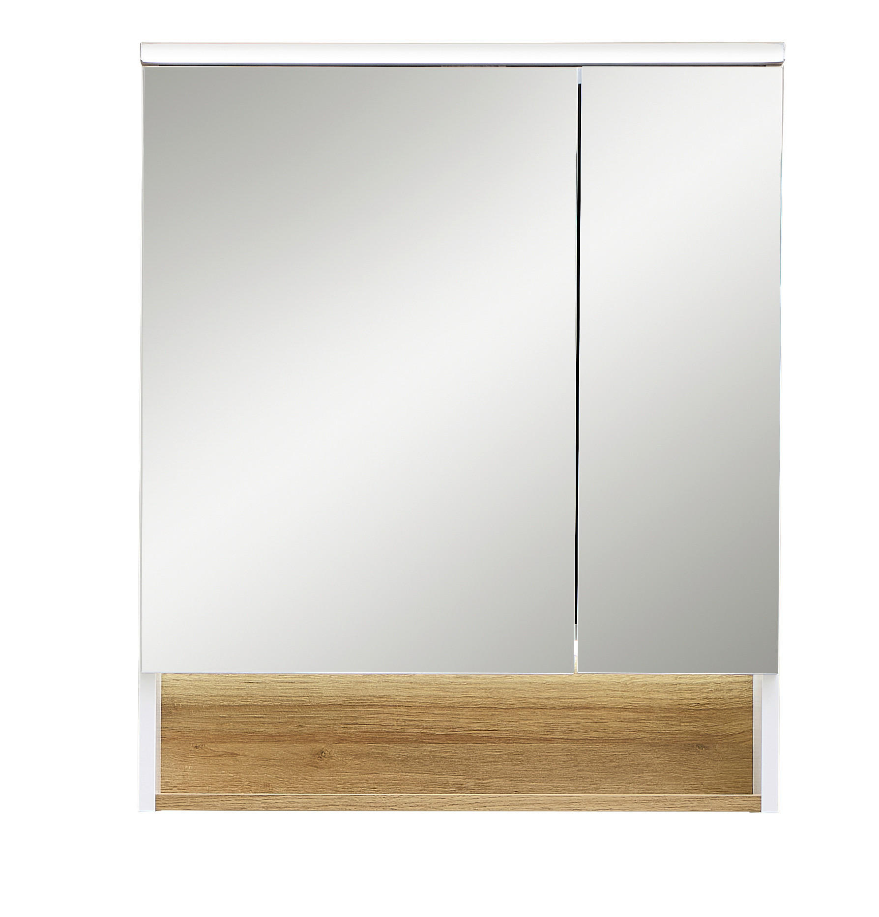 Thumbnail - Xora Spiegelschrank Quickset 383, Weiß, Holzwerkstoff, 2 Fächer, 60x71.6x21.4 cm, Made in Germany, Soft-Close-System, Ba...