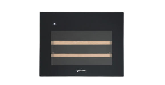 SIDEBOARD Mosel Weinschrank 125/120/58 cm  - Schwarz, KONVENTIONELL, Holzwerkstoff/Metall (125/120/58cm) - Carryhome