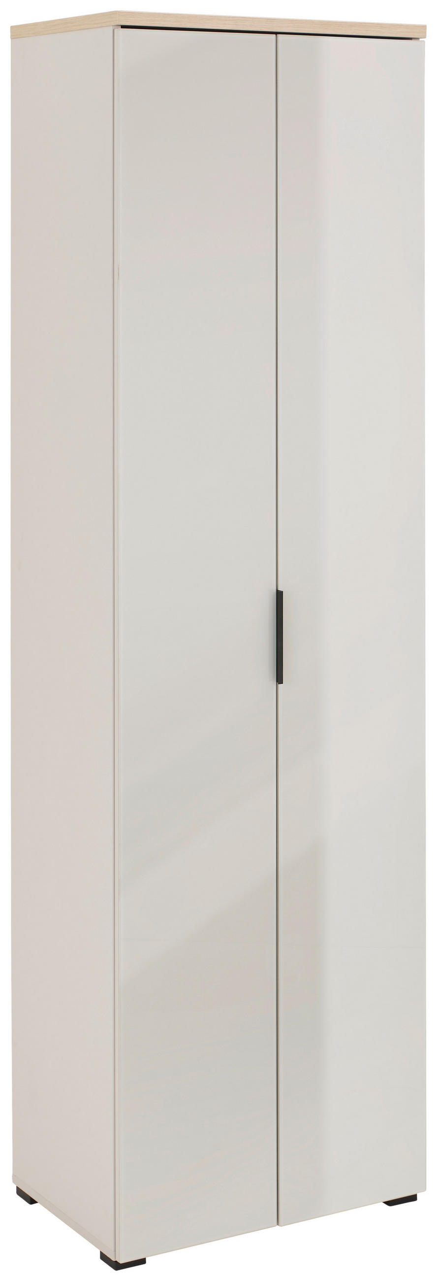 GARDEROBENSCHRANK  in 59/197/40 cm  - Kaschmir/Eichefarben, Design, Glas/Holzwerkstoff (59/197/40cm) - Voleo