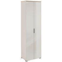 GARDEROBENSCHRANK  in 59/197/40 cm  - Kaschmir/Eichefarben, Design, Glas/Holzwerkstoff (59/197/40cm) - Voleo
