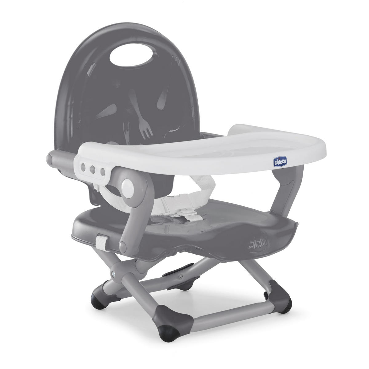 SITZERHÖHUNG POCKET SNACK Grau DARK GREY  - Grau, Basics, Kunststoff (34/49/36cm) - Chicco