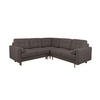 ECKSOFA Grau  - Buchefarben/Grau, Design, Holz/Textil (242/242cm) - MID.YOU