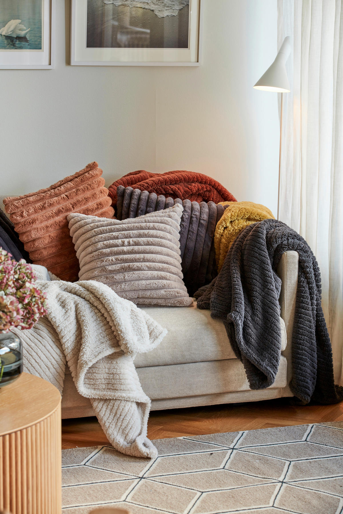 FILT Stanley  - sandfärgad, Basics, textil (125/150cm)