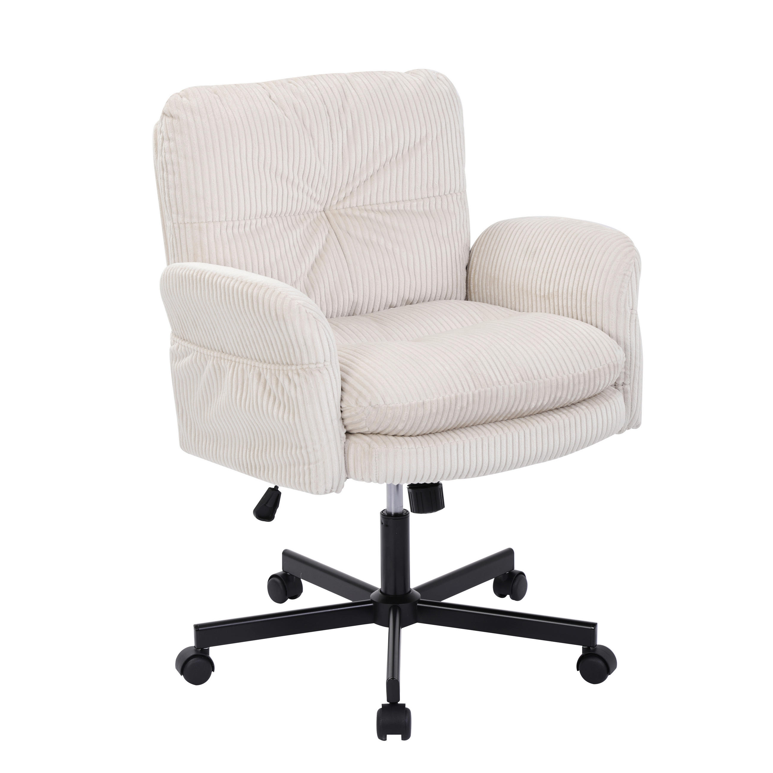Stylife Drehstuhl Schwarz, Beige 73x91x101 cm