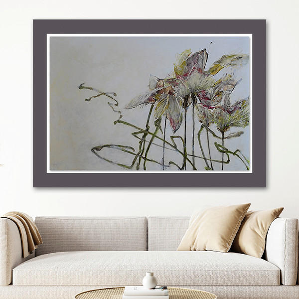BILD Blumen 65/50 cm  - Multicolor, Basics, Holzwerkstoff/Kunststoff (65/50cm) - Wiedemann